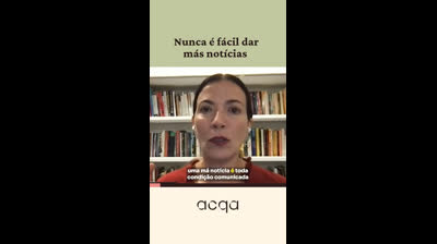 Nunca é fácil dar más notícias.