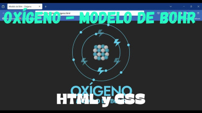 Ciencia y código Oxígeno - Modelo de Bohr HTML y CSS - Web development