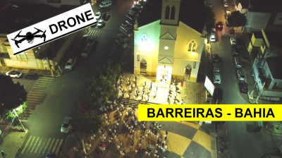 DRONE - Voo noturno em BARREIRAS BAHIA saindo do centro até a HAVAN