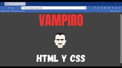 Cómo dibujar un vampiro en HTML y CSS - Web development