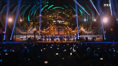 les enfoirés 2018 Un homme debout