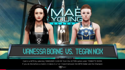 Vanessa Borne vs Tegan Nox (WWE 2K19)
