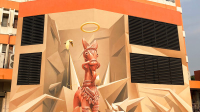 BANKURA HORSE MURAL. KOLKATA. WEST BENGAL  BY AVINASH KUMAR