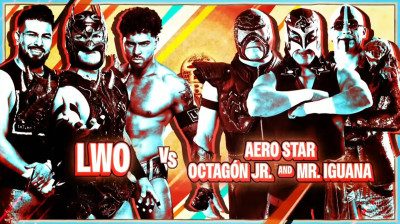 LWO vs Aero Star, Octagón Jr & Mr. Iguana (Full Match)